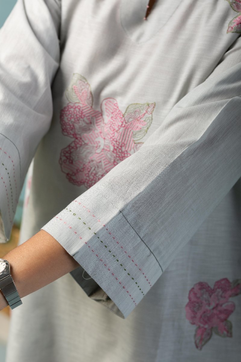 Image for Kusvaa Cood084 Achala Cotton Linen Co Ord Set Closeup 2