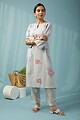 Image for Kusvaa Cood084 Achala Cotton Linen Co Ord Set Pattern