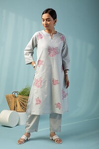 Image for Kusvaa Cood084 Achala Cotton Linen Co Ord Set Side