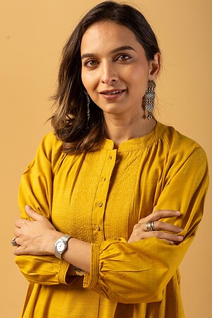 Image for Kusvaa Cood086 Girisha Cotton Slub Kurta Pant Set Featured