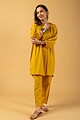 Image for Kusvaa Cood086 Girisha Cotton Slub Kurta Pant Set Front