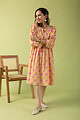 Image for Kusvaa Dr020 Shivansi Handblock Cotton Dress Sleeves