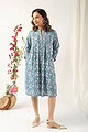 Image for Kusvaa Dr021 Shivi Handblock Cotton Dress Neck