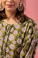 Image for Kusvaa Dr022 Deeksha Block Print Cotton Dress Sitting