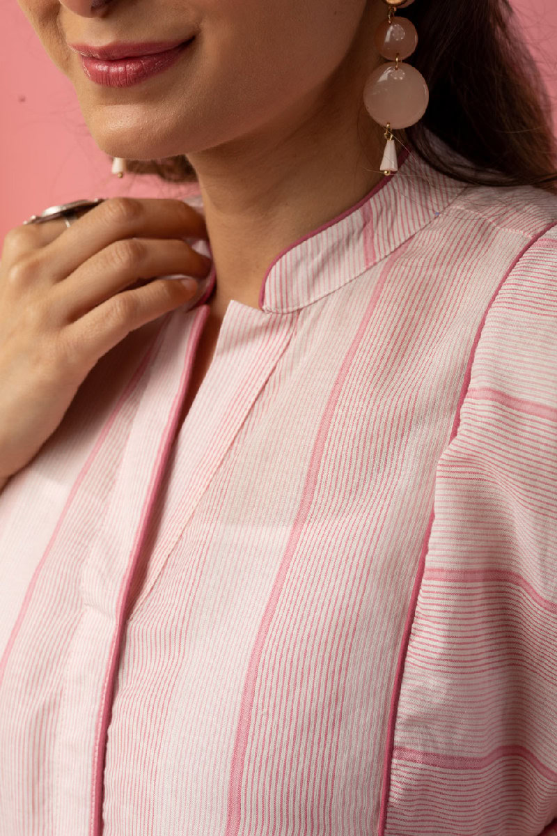 Image for Kusvaa Dr025 Ashni Cotton A Line Dress Closeup