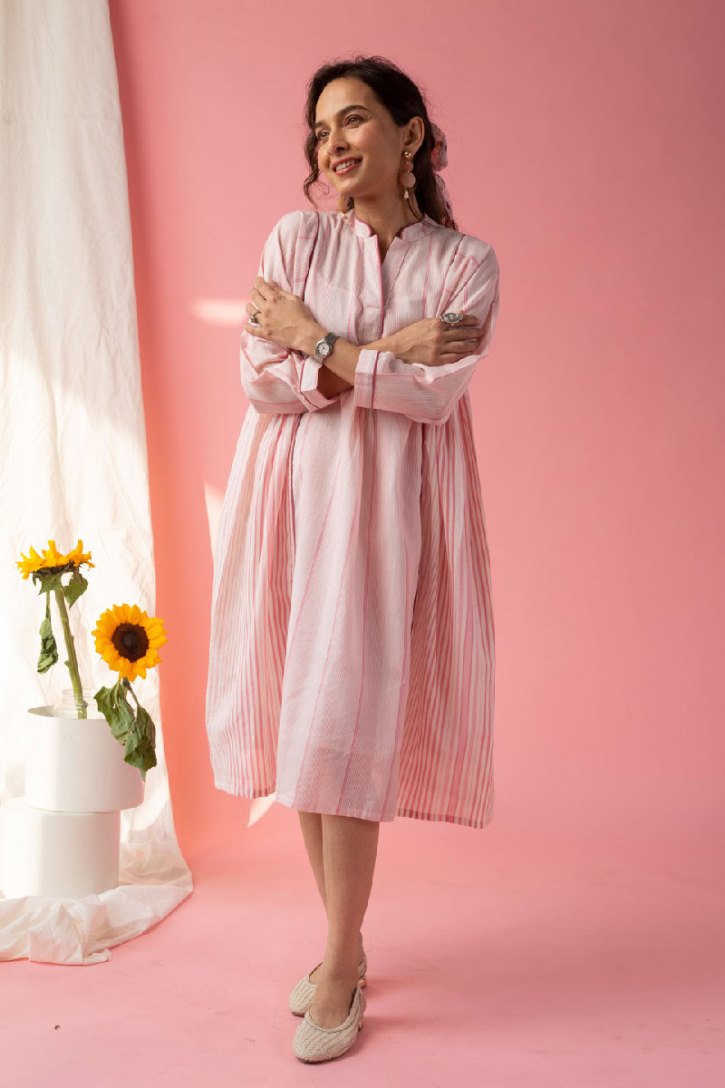 Image for Kusvaa Dr025 Ashni Cotton A Line Dress Front