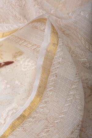 Image for Kusvaa Dup166 Kiyara Cotton Kota Doriya Dupatta Side