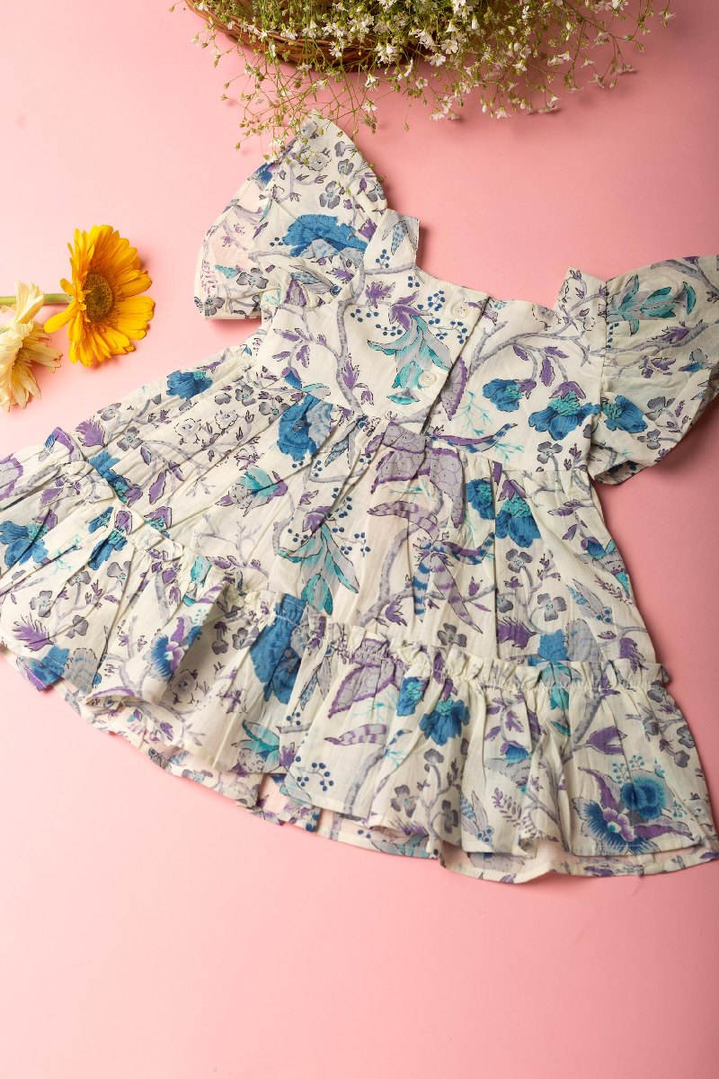 Image for Kusvaa Grw042 Advika Cotton Girl's Frock Side