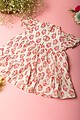Image for Kusvaa Grw043 Charul Cotton Girl's Frock Closeup 2