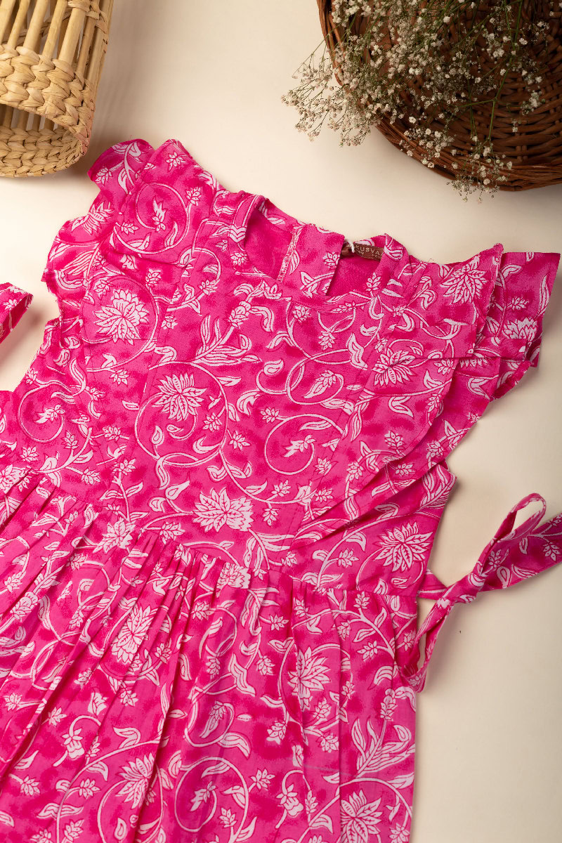 Image for Kusvaa Grw051 Manusi Cotton Girls Frock Neck
