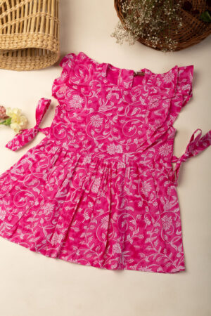 Image for Kusvaa Grw051 Manusi Cotton Girls Frock Pocket