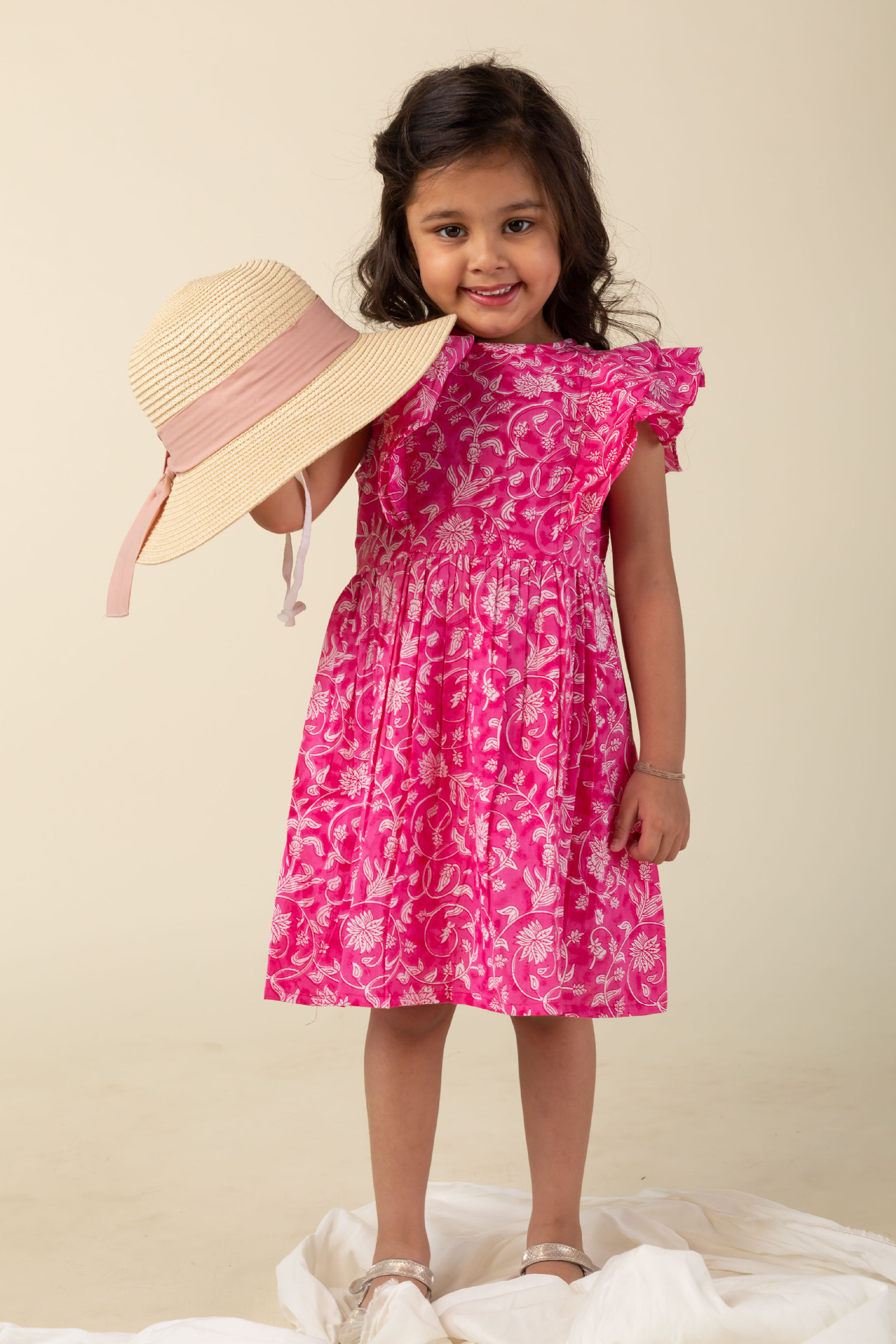 Image for Kusvaa Grw051 Manusi Cotton Girls Frock Sitting Hd
