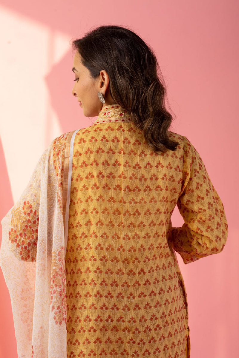 Image for Kusvaa Kds012 Siradha Kurta With Dupatta Set Closeup