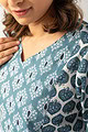 Image for Kusvaa Lwj002 Mimansa Cotton Loungewear Set Closeup