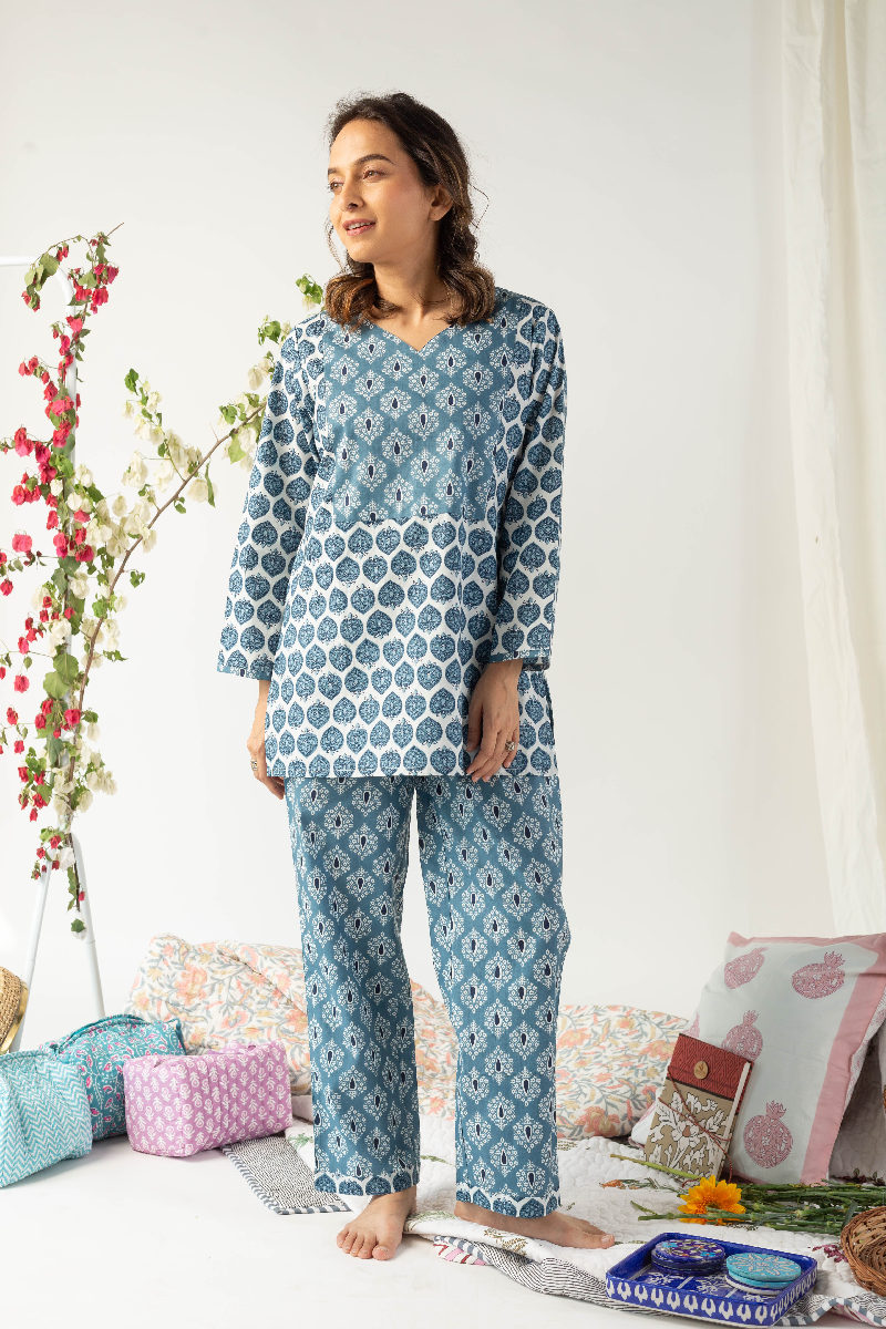 Image for Kusvaa Lwj002 Mimansa Cotton Loungewear Set Front