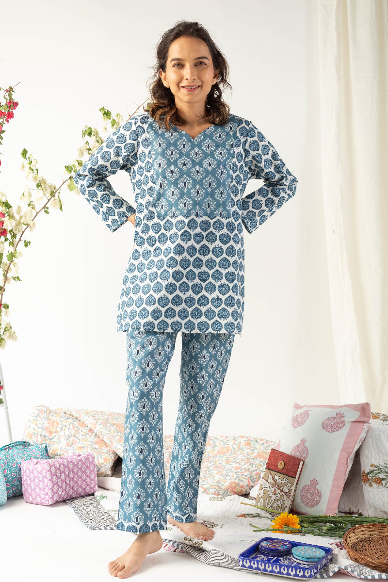 Image for Kusvaa Lwj002 Mimansa Cotton Loungewear Set Side