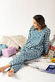 Image for Kusvaa Lwj002 Mimansa Cotton Loungewear Set Sitting
