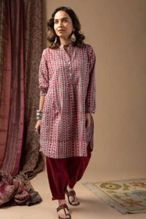 Image for Kusvaa Shk018 Raiska Cotton Short Kurti Side