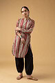 Image for Kusvaa Shk019 Jayeshi Cotton Short Kurti Side