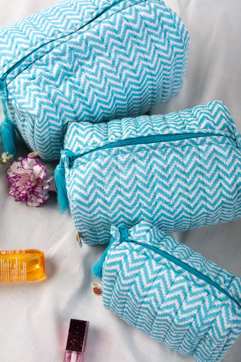 Image for Kusvaa Ubg009 Riyana Toiletry Pouch Set Of 3 Pocket