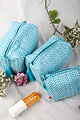 Image for Kusvaa Ubg009 Riyana Toiletry Pouch Set Of 3 Side