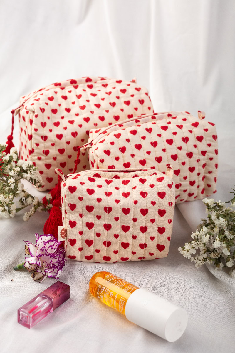 Image for Kusvaa Ubg010 Ashwini Toiletry Pouch Set Of 3 Closeup 2