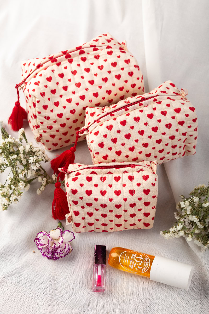 Image for Kusvaa Ubg010 Ashwini Toiletry Pouch Set Of 3 Sitting