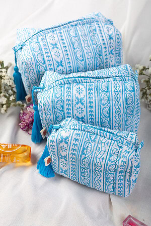 Image for Kusvaa Ubg011 Dhara Toiletry Pouch Set Of 3 Featured