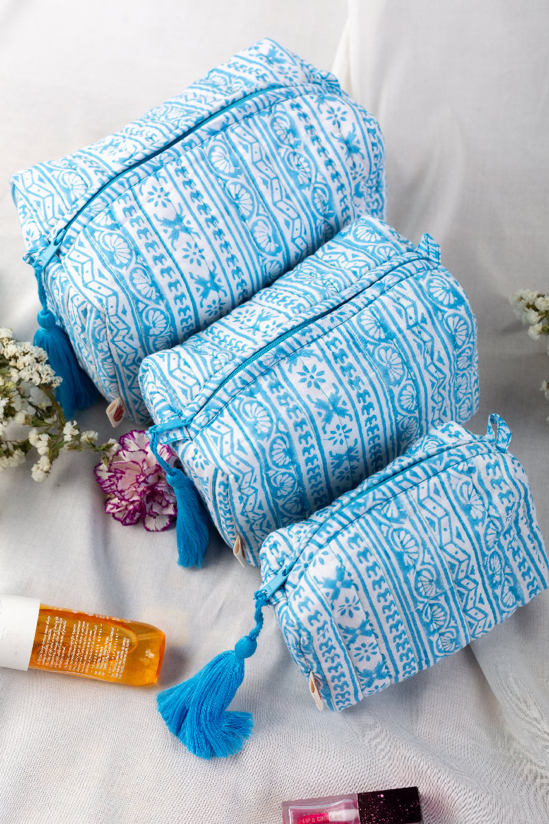 Image for Kusvaa Ubg011 Dhara Toiletry Pouch Set Of 3 Front