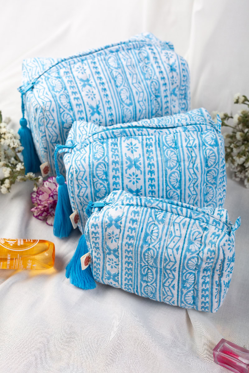 Image for Kusvaa Ubg011 Dhara Toiletry Pouch Set Of 3 Sitting