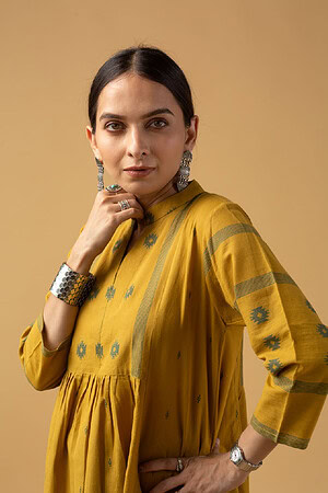 Image for Kusvaa Wkr108 Ishana Handloom Cotton Kurta Featured