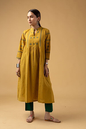 Image for Kusvaa Wkr108 Ishana Handloom Cotton Kurta Pattern