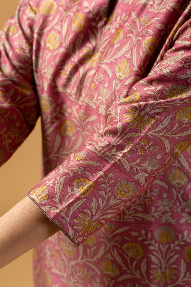 Image for Kusvaa Wkr110 Eesha Chanderi Straight Kurta Back