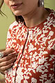 Image for Kusvaa Wkr111 Jiya Cotton Blockprint Kurta Closeup