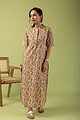 Image for Kusvaa Wkr112 Ishi Cotton Blockprint Kurta Closeup 2