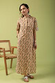 Image for Kusvaa Wkr112 Ishi Cotton Blockprint Kurta Front