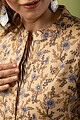 Image for Kusvaa Wkr112 Ishi Cotton Blockprint Kurta Sleeves