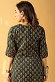 Image for Kusvaa Wkr113 Shihna Cotton Blockprint Kurta Sitting