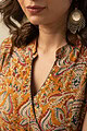 Image for Kusvaa Wkr114 Ahani Muslin Kalamkari Kurta Closeup