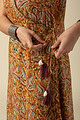 Image for Kusvaa Wkr114 Ahani Muslin Kalamkari Kurta Side