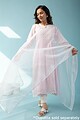 Image for Kusvaa Wkr116 Kashmira Kota Doriya A Line Kurta Side