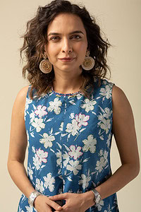 Image for Kusvaa Wkr118 Indrani Handblock Cotton Kurta Featured