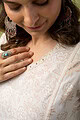 Image for Kusvaa Wkr120 Kiyara Cotton A Line Kurta Closeup 2
