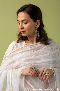 Image for Kusvaa Wkr120 Kiyara Cotton A Line Kurta Pocket