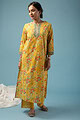 Image for Kusvaa Wkr122 Shyama Cotton Blockprint Kurta Front