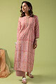 Image for Kusvaa Wkr123 Arohi Cotton Blockprint Kurta Front