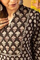 Image for Kusvaa Wkr125 Indu Handblock Cotton Kurta Closeup