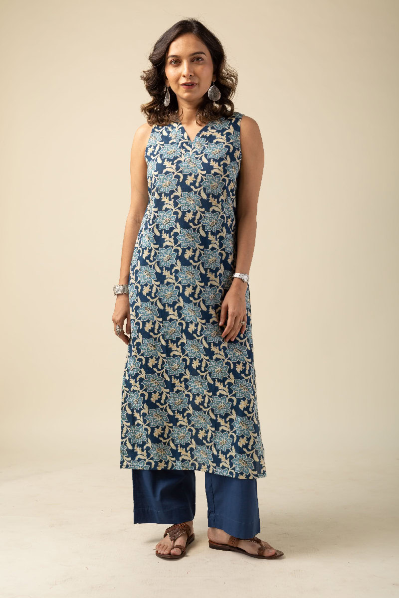 Image for Kusvaa Wkr127 Diyan Cotton Printed Kurta Sleeves