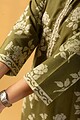 Image for Kusvaa Wkr128 Gautami Cotton Handblock Kurta Closeup 2