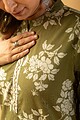 Image for Kusvaa Wkr128 Gautami Cotton Handblock Kurta Closeup
